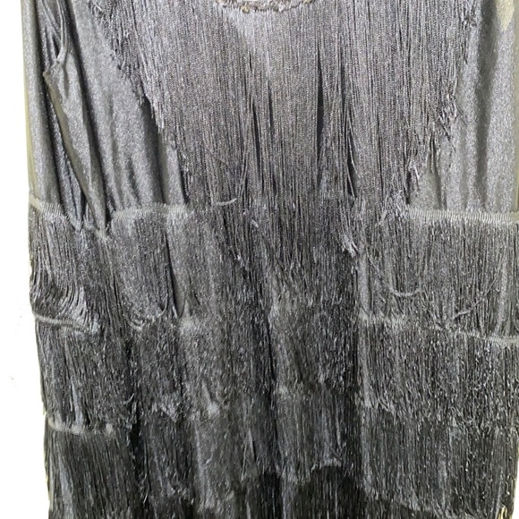 CALIFORNIA COSTUMES FRINGE “ROARING 20’S-STYLE” SLEEVELESS DRESS SZ 3X BOACK - Picture 3 of 11
